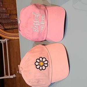 2 Women's Baseball Caps - Embroidered - Sunflower and Blessed Mom
